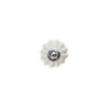 Blister con 4 pomos redondos para mueble fabricado en porcelana acabado blanco mod. e524 ø28mm rei