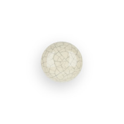 Blister con 2 pomos redondos para mueble fabricado en porcelana acabado craquelé mod. 818 ø30mm rei