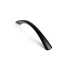 Blister con 4 tiradores de mueble tipo asa fabricado en aluminio acabado negro mate mod. 589a entrepuntos 128mm rei