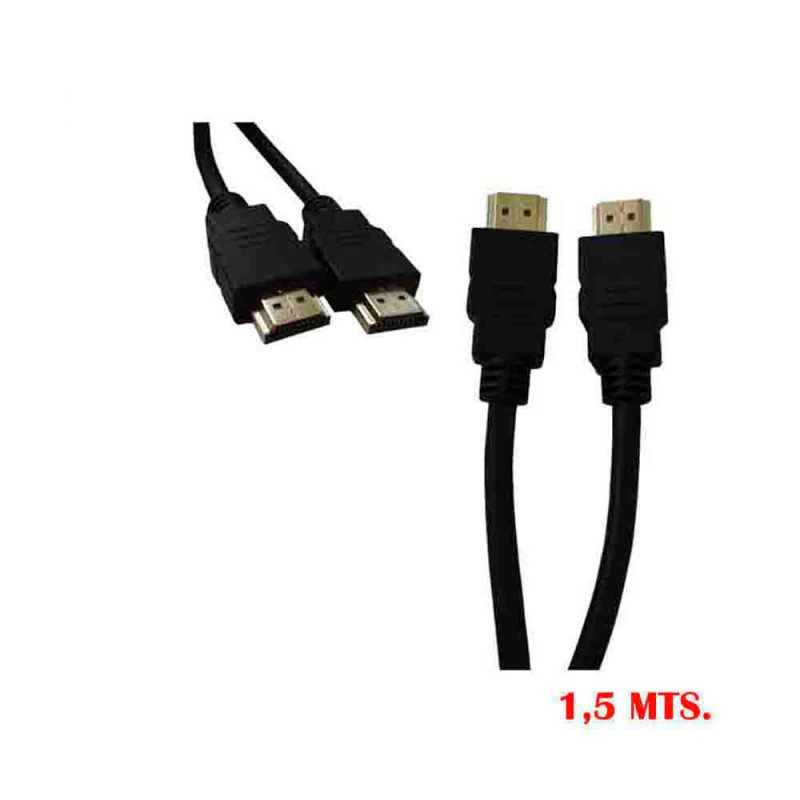 Conexion hdmi alta velocidad 1.4 macho-macho 1,5m Conexion hdmi alta velocidad 1.4 macho-macho 1,5m