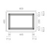 Marco para microondas mcr1 blanco 94505 micel