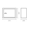 Caja fuerte de llave cfc5 310 x 200 x 200 mm