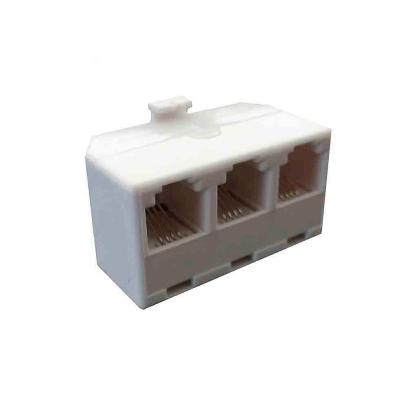 Adaptador salida triple 4 vias Adaptador salida triple 4 vias