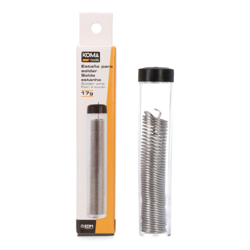 Tubo de estaño 60% 1mm. 17g. koma tools Tubo de estaño 60% 1mm. 17g. koma tools