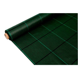 Malla antihierba 100 gr/m² 2 x 5 m color verde