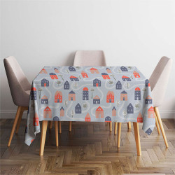 Mantel antimanchas aspen 140 x 140 cm