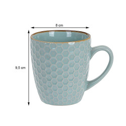 Juego de 4 tazas de café 300 ml colores surtidos
