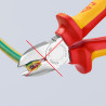 Alicates de corte diagonal 180 x 56 x 20 mm