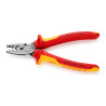 Alicates para entallar punteras 180 x 56 x 28 mm