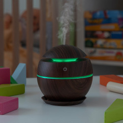 Mini humidificador difusor de aromas dark walnut innovagoods