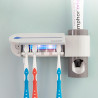 Esterilizador uv de cepillos dentales con soporte y dispensador de dentífrico smiluv innovagoods