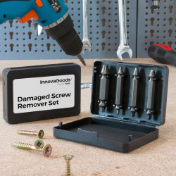 Pack 4 brocas para extraer tornillos dañados innovagoods