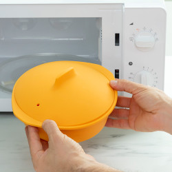 Vaporera de silicona multifunción con recetas silicotte innovagoods