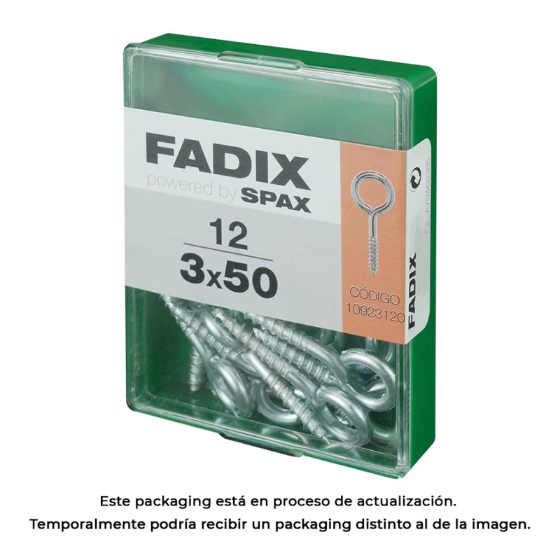Caja m 12 unid. hembrilla cerrada cinc 3,0x50mm fadix Caja m 12 unid. hembrilla cerrada cinc 3,0x50mm fadix