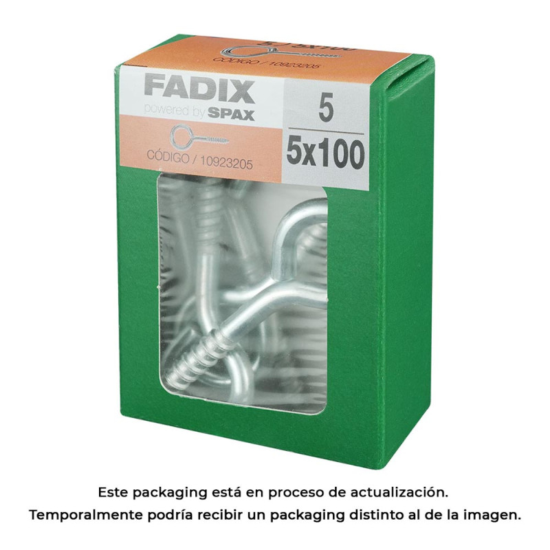 Caja m 5 unid. hembrilla cerrada cinc 5,0x100mm fadix Caja m 5 unid. hembrilla cerrada cinc 5,0x100mm fadix
