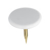 Caja m 100 unid. chincheta plana blanca 9mm fadix