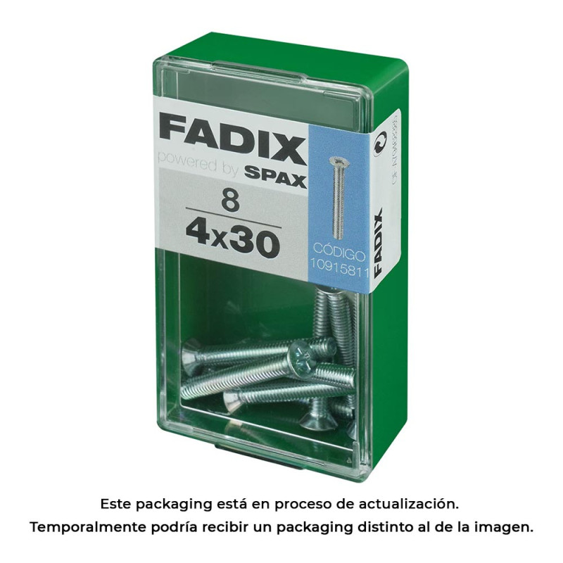 Caja s 8 unid. tornillo metrica cp m 4x30mm fadix Caja s 8 unid. tornillo metrica cp m 4x30mm fadix