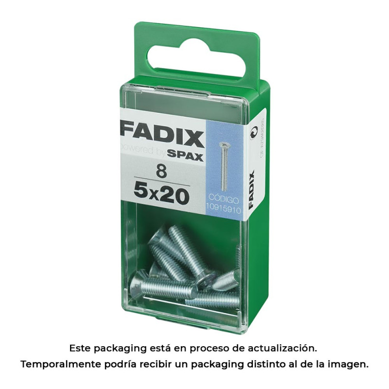 Caja s 8 unid. tornillo metrica cp m 5x20mm fadix Caja s 8 unid. tornillo metrica cp m 5x20mm fadix