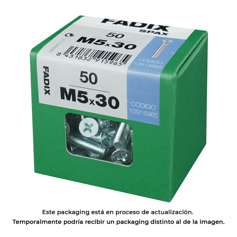 Caja l 50 unid. tornillo metrica cp m 5x30mm fadix Caja l 50 unid. tornillo metrica cp m 5x30mm fadix