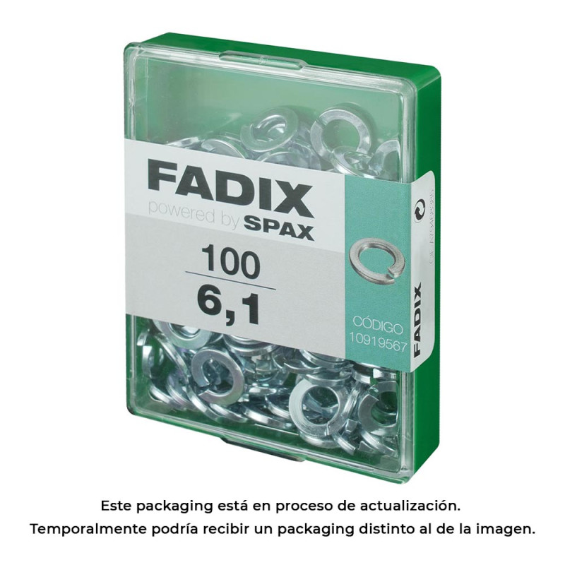 Caja m 100 unid. arandela presion 6,1mm fadix Caja m 100 unid. arandela presion 6,1mm fadix
