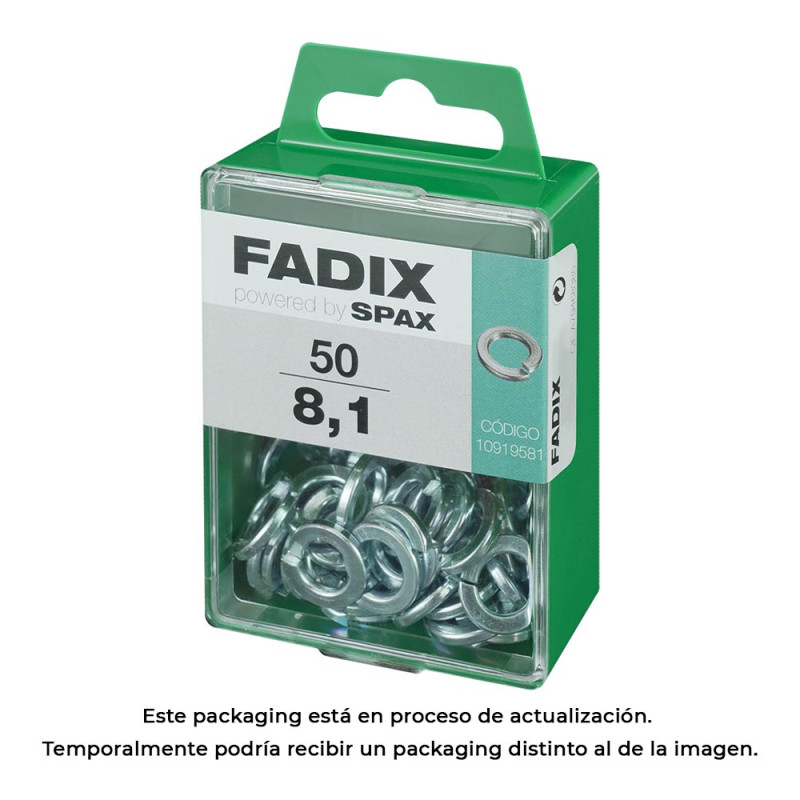Caja m 50 unid. arandela presion 8,1mm fadix Caja m 50 unid. arandela presion 8,1mm fadix
