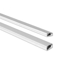 Mini canal adhesiva blanca 2 m 10 x 10 mm (precio por metro)