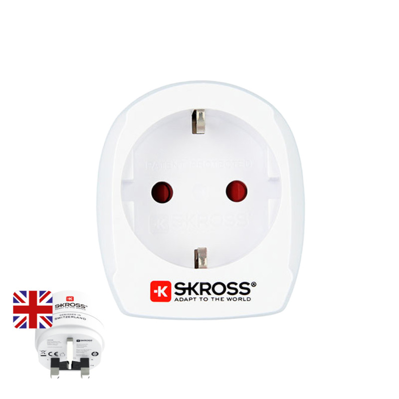 Adaptador europeo a reino unido skross 1500230-e Adaptador europeo a reino unido skross 1500230-e