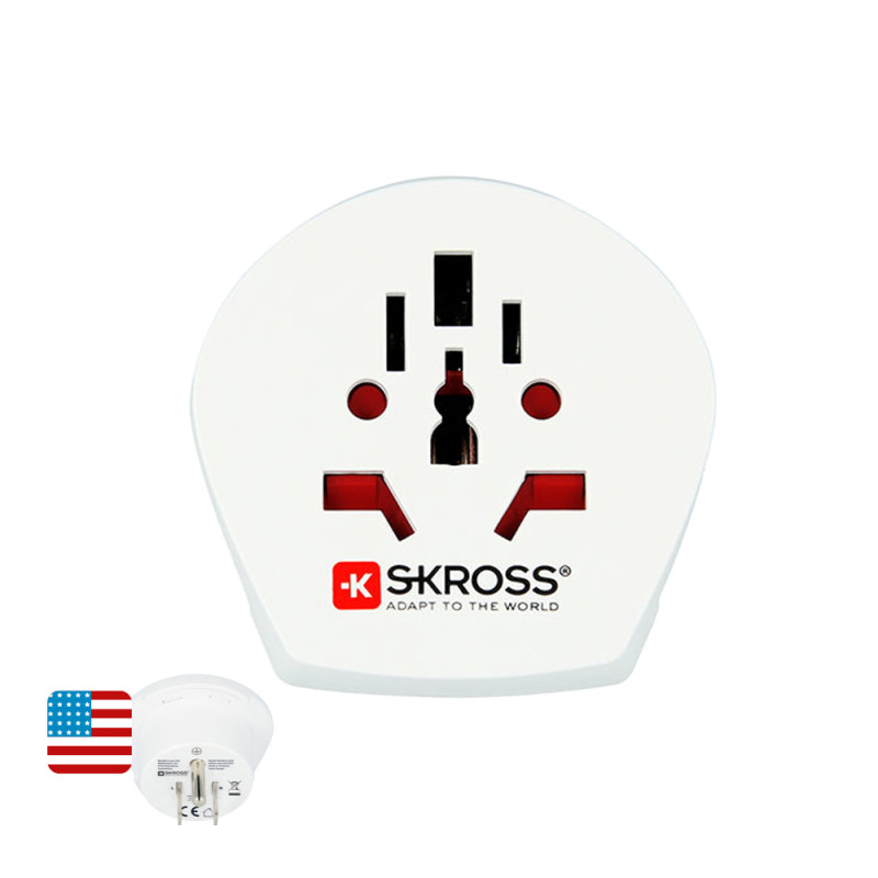 Adaptador mundial a estados unidos skross 1500221-e Adaptador mundial a estados unidos skross 1500221-e