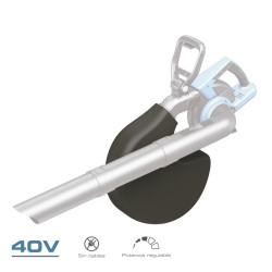 Soplador/aspirador/triturador 40v (sin baterias y cargador) brushless