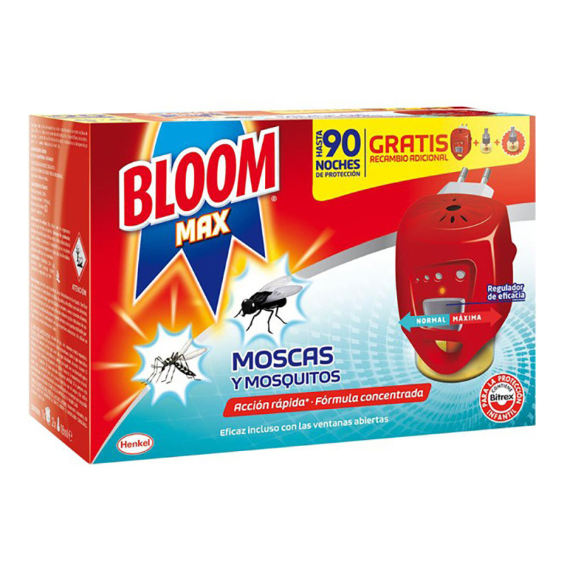 Insect bloom max eléctrico aparato+2 recambios (moscas y mosquitos) Insect bloom max eléctrico aparato+2 recambios (moscas y mosquitos)