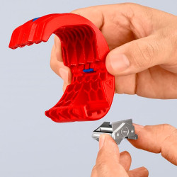 Cortatubos bix® para tubos de plástico y manguitos de sellado 902210b knipex