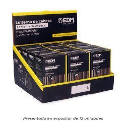 Linterna frontal con sensor recargable