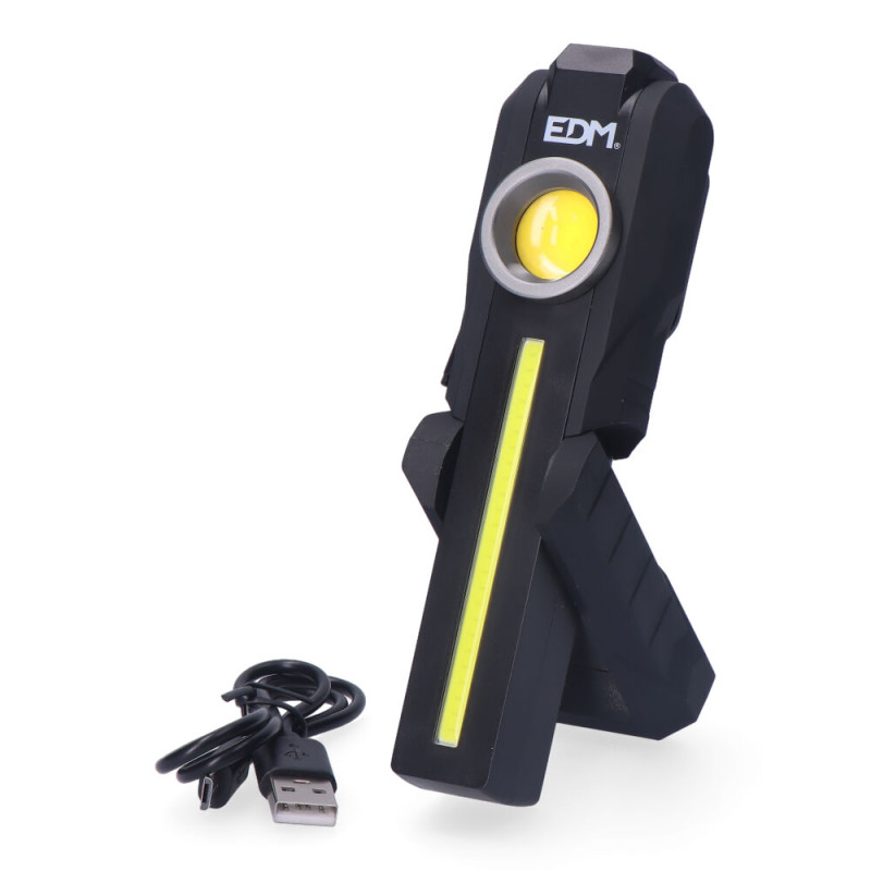 Linterna de trabajo cob 200lm + 200lm + spot superior 50lm Linterna de trabajo cob 200lm + 200lm + spot superior 50lm