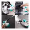 Vaporeta de mano multiusos con accesorios 9 en 1 steany 0,35l 3 bar 1000w v0103132 innovagoods