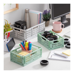 Set de 3 cajas organizadoras plegables y apilables boxtor v0103244 innovagoods