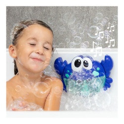 Cangrejo musical con pompas de jabón para baño crabbly v0101212 innovagoods