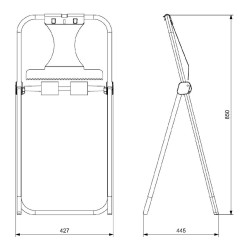 Portabobinas para rollo papernet de suelo