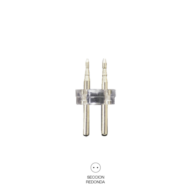 Conector tubo flexilux/flexiled 2 vias 13 mm "recto-punta" Conector tubo flexilux/flexiled 2 vias 13 mm "recto-punta"