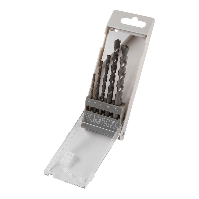 Juego de brocas para piedra ct de 5 piezas, ø4-10mm 8450000 wolfcraft Juego de brocas para piedra ct de 5 piezas, ø4-10mm 8450000 wolfcraft