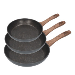 Set 3 sartenes antiadherentes "serie eneas" gourmet kitchen