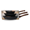 Set 3 sartenes antiadherentes "serie eneas" gourmet kitchen