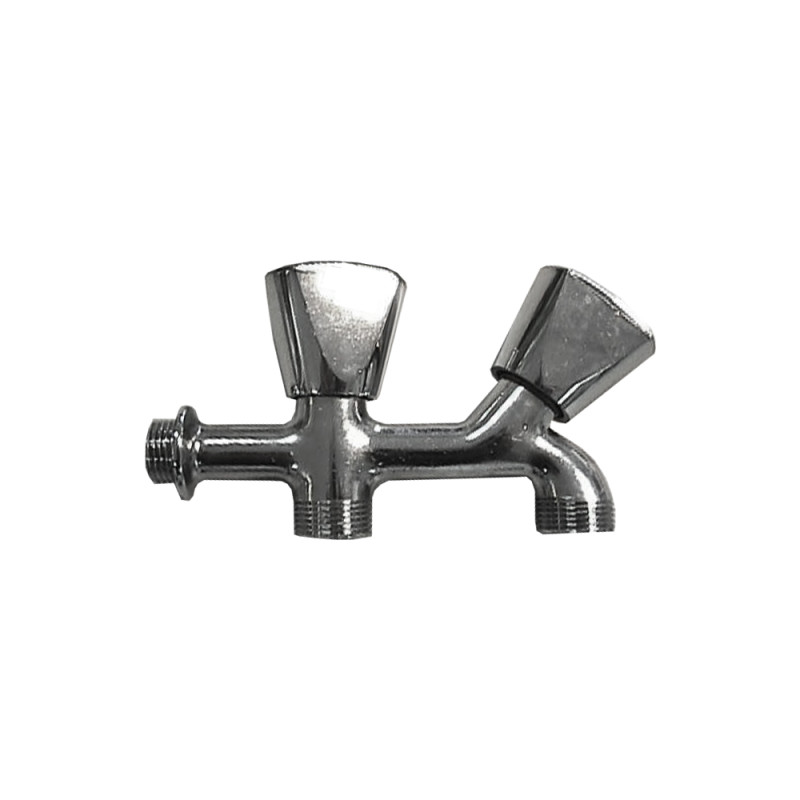 Grifo de lavadora doble rosca v/metal cr 1/2" Grifo de lavadora doble rosca v/metal cr 1/2"