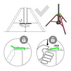 Tripode puntal piher ref. 34050