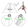 Tripode puntal piher ref. 34050