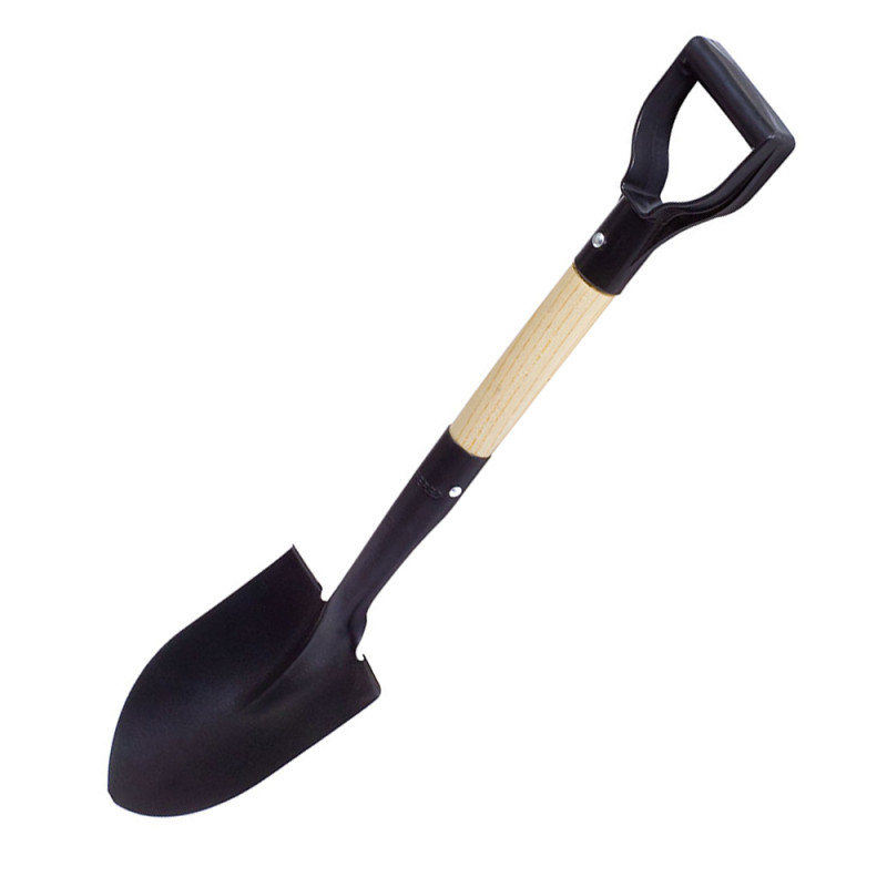 Pala de acero con mango de madera Pala de acero con mango de madera