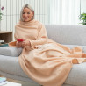 Batamanta individual con bolsillo central faboulazy beige innovagoods