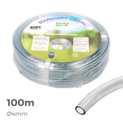 Manguera de cristal transparente 100 m (4 mm)