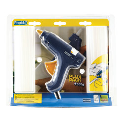 Pistola de cola eg111 + 500g. cola transparente 40303076 rapid