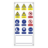 Cartel obra múltiple vertical lona catalán 500x1100mm normaluz