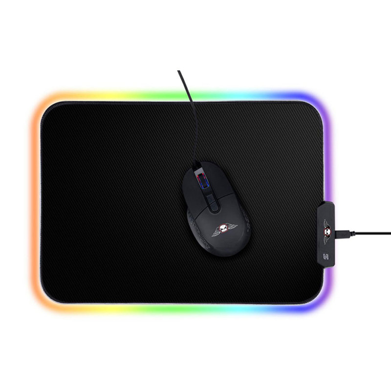 Alfombrilla gaming luz rgb no fear Alfombrilla gaming luz rgb no fear